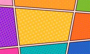 Komik parlak arka plan