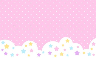 Yıldızlı soyut açık pembe arka plan. Küçük yıldızlı soyut şirin bir arka plan. Dekorasyon pankartı, Lol 'un sürpriz bebek stili. Davet kartı şablonu