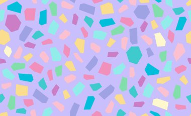Tatlı pastel desenli Terrazzo arka planı. Terrazzo desenli kusursuz desen