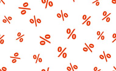 Yüzde yüz şablon geçmişi. Kesintisiz kırmızı ve beyaz desenli. İndirim, satış ve fiyat için arka plan. Duvar kâğıdı, vergi ve teklif. İş ve ticaret için promosyon dokusu