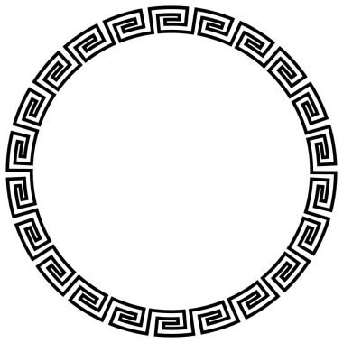 Yunan çerçevesi. Meander deseni. Yunan çerçevesi. Yunanistan süsü. Eski Yunan usulü. Roma tasarımı. Geometrik Akdeniz dekorasyonu. Antik element sembolü