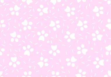 Köpek patisi desensiz kedi ayak izi Fransız buldoğu yavru kedi yavrusu yavru köpek yavru köpek çizgi film karikatür fayans arka plan hediye kâğıdı tekrar duvar kağıdı çizimi tasarımı