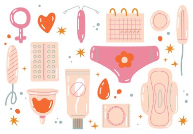 Regl dönemi için kullanılabilir regl kupası. Pad, Regl Kâsesi, Tampon. Adet günleri. Kadın hijyen ürünleri. Adet döngüsü ve adet ürünleri. Adet günleri. Kadın hijyen ürünleri. Adet döngüsü