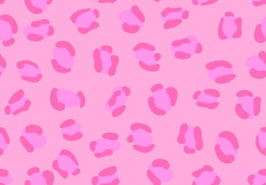 Hayvan izi. Pembe leopar desensiz lekeler. Hayvan deseni. Leopar deseni