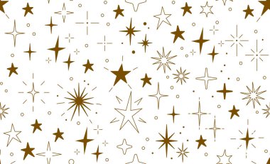 Noel ve yeni yıl arkaplanı için kusursuz bir örnek. Kusursuz desen. Yıldız dokusu. Mutlu Noeller ve mutlu yıllar tasarımı. Kış tatili İyi tatiller. Yeni yıl için dekor