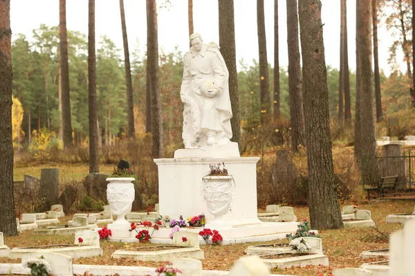 Daugavpils Lettland Oktober 2022 Denkmal Auf Dem Brüderfriedhof Daugavpils Für — Stockfoto
