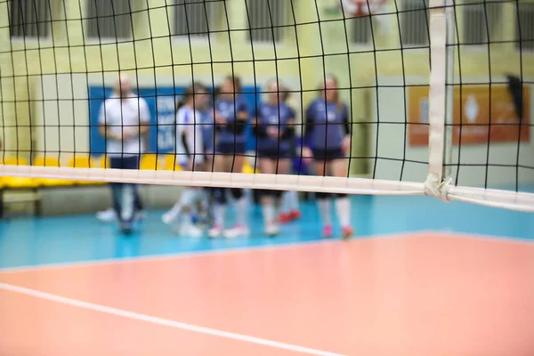 Volleyball Net Player Background — Stock Photo, Image