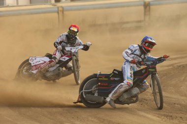 DAUGAVPILS, LATVIA - 10 Eylül 2023 Letonya Açık Yarış Pisti Şampiyonası. Irkın bölümleri