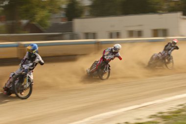 DAUGAVPILS, LATVIA - 10 Eylül 2023 Letonya Açık Yarış Pisti Şampiyonası. Irkın bölümleri