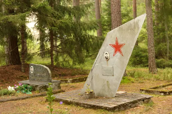 Amari Estonia Luglio 2023 Cimitero Dei Piloti Militari Cimitero Che — Foto Stock