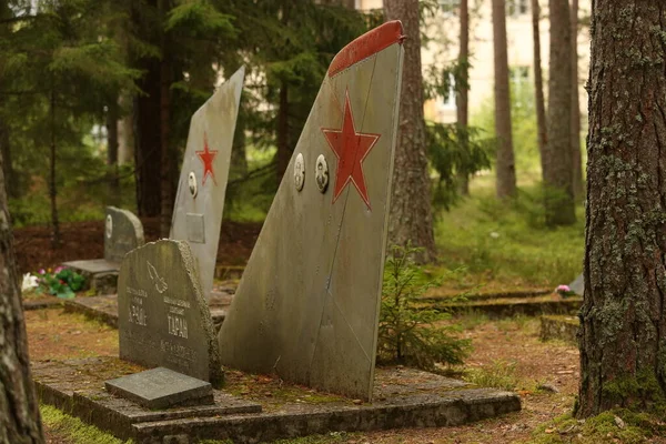 Amari Estônia Julho 2023 Cemitério Pilotos Militares Cemitério Que Usa — Fotografia de Stock