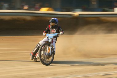 DAUGAVPILS, LATVIA - 7 Eylül 2025 Letonya Açık Şampiyonası. Yarış pisti