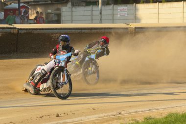 DAUGAVPILS, LATVIA - 7 Eylül 2025 Letonya Açık Şampiyonası. Yarış pisti