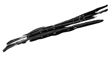 Beyaz arka planda siyah boya lekesi..