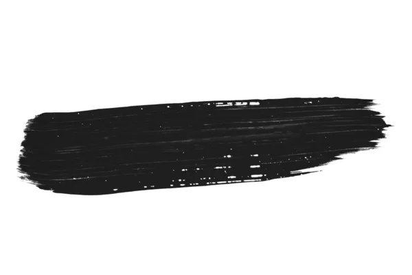 Una Macchia Vernice Nera Uno Sfondo Bianco — Foto Stock