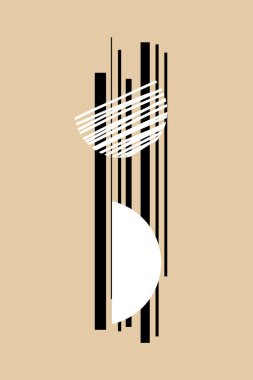 minimalism style geometric pattern poste