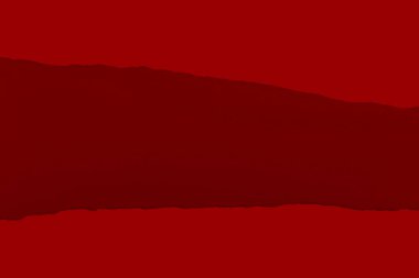 Torn red paper with shadow. Contrast. isolated.