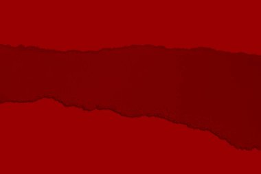 Torn red paper with shadow. Contrast. isolated.