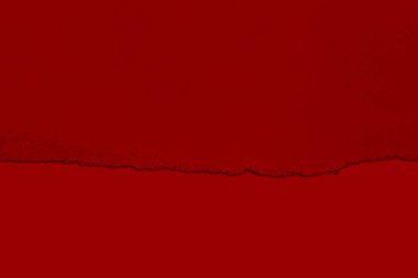 Torn red paper with shadow. Contrast. isolated.