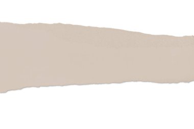 Ripped beige paper. Nude. Contrast. isolated.