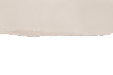Ripped beige paper. Nude. Contrast. isolated.