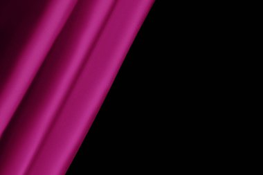 Beautiful silk textile background, burgundy luxury fabric background with copy space