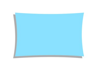 Label, paper in the form of a message. paper on the wall. White paper. Empty template.