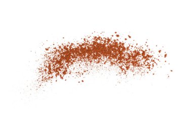 Dağılmış bir yüz için bronzlaştırıcı ya da koyu renk göz farı. Beyaz arkaplanda toz dokusu. 