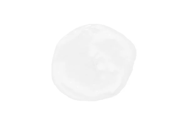 Мазок Белого Косметического Крема Теней Белом Фоне Isolated — стоковое фото