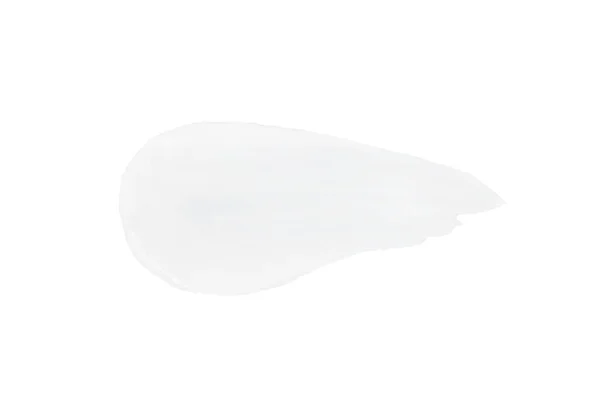 Smear White Cosmetic Cream Shadows White Background Isolated — Stock Photo, Image