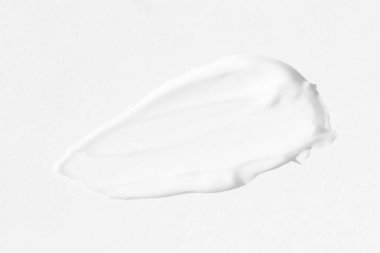 Büyük beyaz kozmetik krem lekeleri. Kremin dokusu yakın plan..