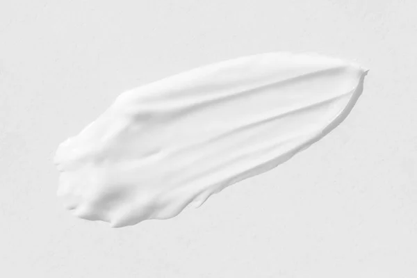 Grote Uitstrijkjes Van Witte Cosmetische Crème Textuur Van Crème Close — Stockfoto