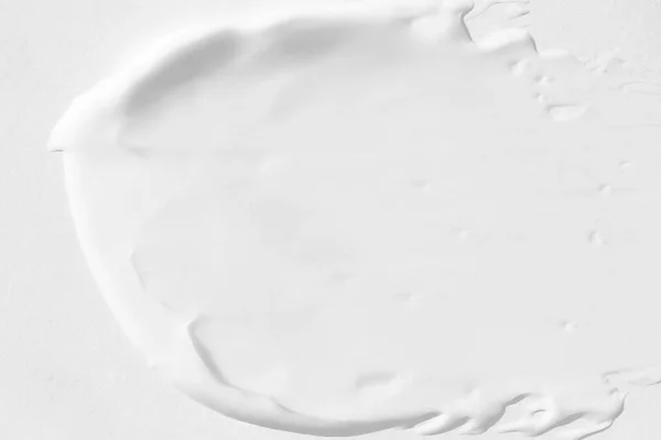 一大杯白色化妆品乳膏 奶油特写的质感 — 图库照片