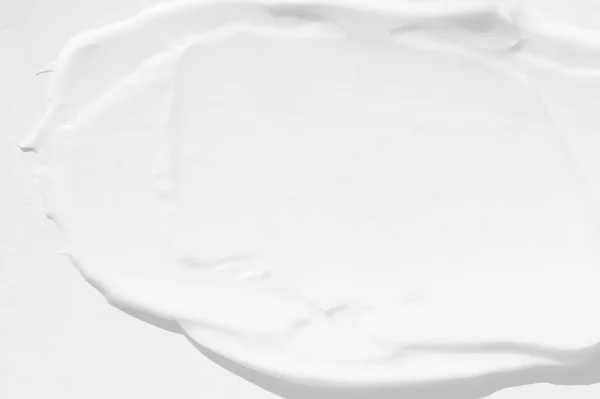 Büyük Beyaz Kozmetik Krem Lekeleri Kremin Dokusu Yakın Plan — Stok fotoğraf