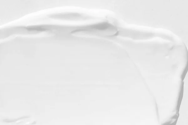 Large Smears White Cosmetic Cream Texture Cream Close — Stock Photo, Image