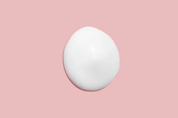 Dab Cosmetic Cream Light Smooth Surface Texture Spreadable Cream Liquid — Stock Photo, Image