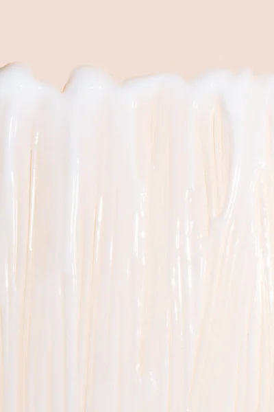 Fundo Cosmético Cremoso Com Creme Leite Branco Creme Textura Tela — Fotografia de Stock