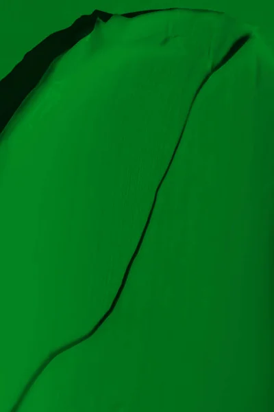 Textura Vazante Tinta Verde Tinta Borrada Uma Cor Verde Líquido — Fotografia de Stock