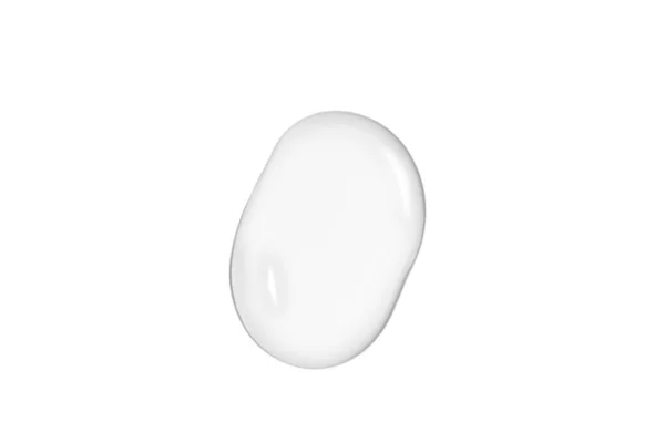 白い背景に透明ゲルの大きなドロップ — ストック写真