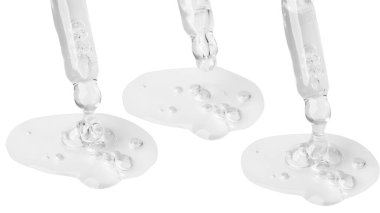 kit. Damlatıcıdan damlatan jel farklı seçenekler. Büyük jöle damlaları. Baloncuklar. Kozmetik laboratuvarı. Serum, jel, retinol, yağ.