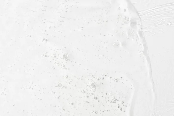 Texture Sérum Gel Crème Transparente Avec Des Bulles Arrière Plan — Photo