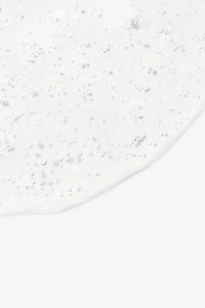 Tekstur Serum Atau Gel Krim Transparan Dengan Gelembung Latar Belakang — Stok Foto