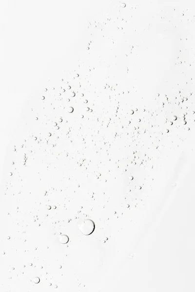 Struktura Séra Nebo Gelu Průhledný Krém Bublinami Pozadí Průhledný Kosmetický — Stock fotografie