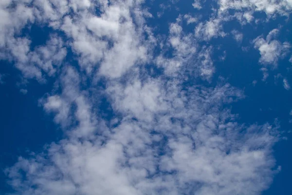 stock image The sky is blue with clouds 