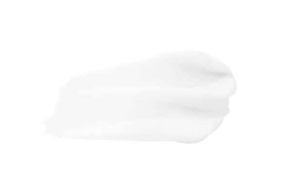 Smear White Cream White Background — Stock Photo, Image
