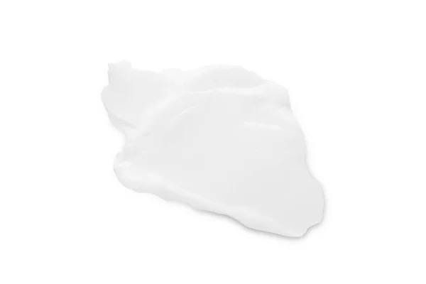 Smear White Cream White Background — Stock Photo, Image