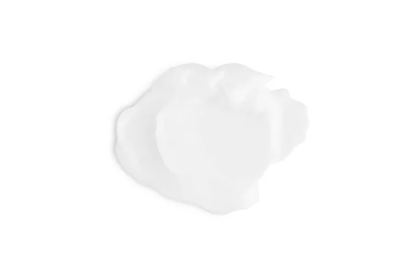 Fehér Krém Kenet Fehér Alapon — Stock Fotó