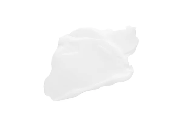 Fehér Krém Kenet Fehér Alapon — Stock Fotó