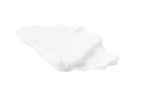 Frottis Crème Blanche Sur Fond Blanc — Photo