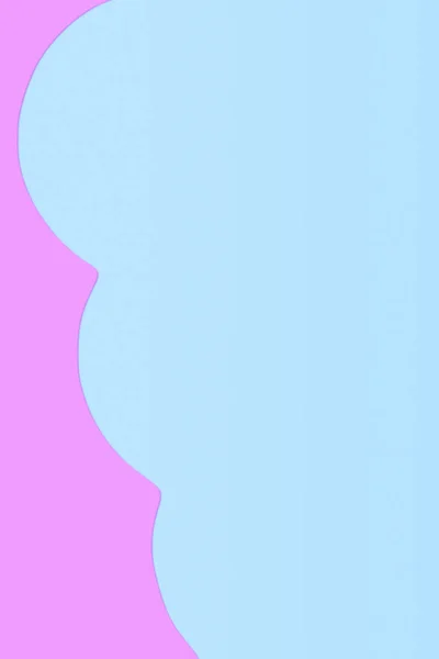 Papier Rosa Hintergrund Mit Geformten Blauen Elementen — Stockfoto